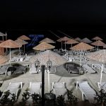 Letovanje Turska , Kumburgaz, hotel Blue World, plaža noću